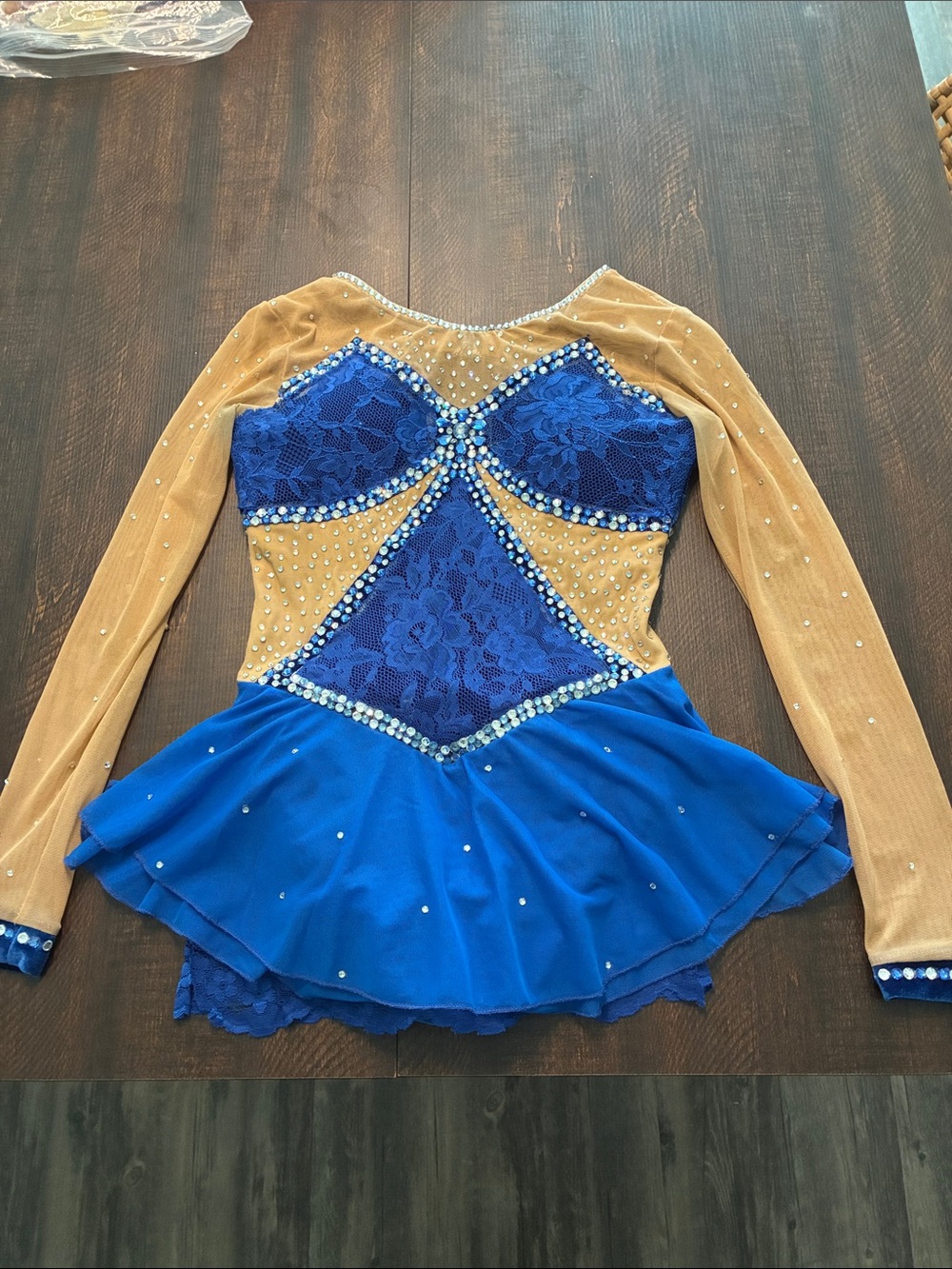 Baton strut /ice skating Royal Blue girls 8-10